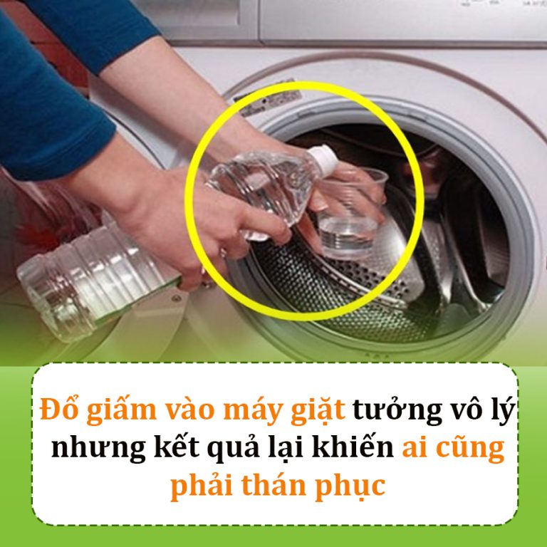 Đổ giấm vào máy giặt tưởng vô lý nhưng kết quả khiến ai cũng phải thán phục