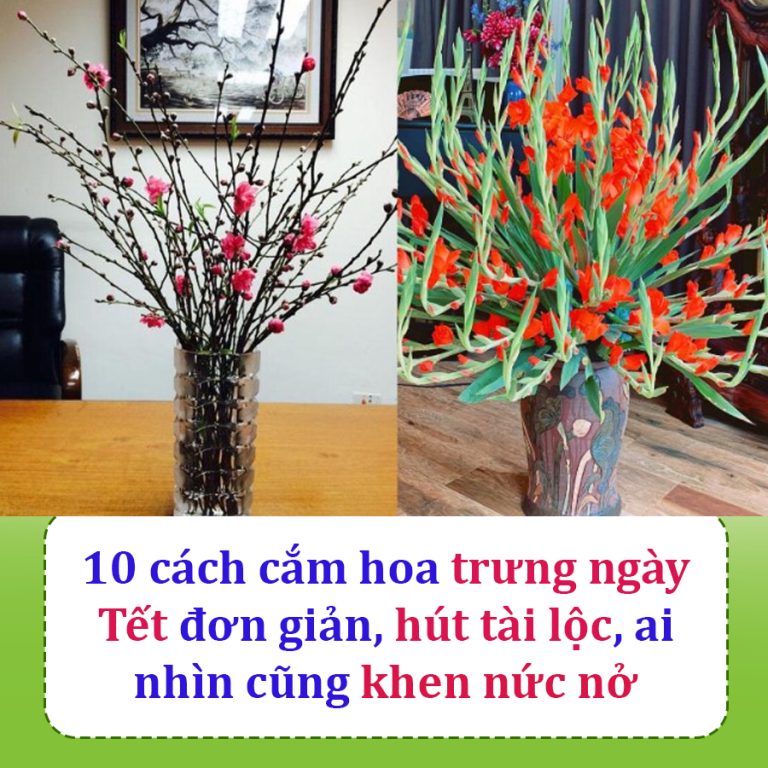 10 cách cắm hoa trưng ngày Tết đơn giản, hút tài lộc, ai nhìn cũng khen nức nở