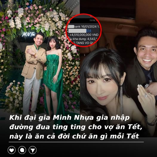 Khi đại gia Minh Nhựa gia nhập đường đua ting ting cho vợ ăn Tết, tiền tỷ với anh chỉ là số lẻ