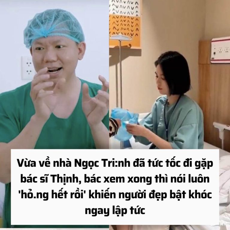 Vừa về nhà Ngọc Tri:nh đã tức tốc đi gặp bác sĩ Thịnh, bác xem xong thì nói luôn ‘hỏ.ng hết rồi’ khiến người đẹp bật khóc ngay lập tức