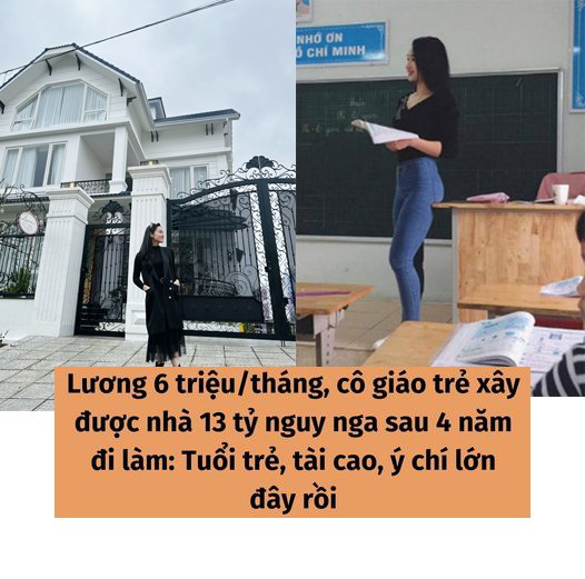 Lương 6 triệu/tháng, cô giáo trẻ xây được nhà 13 tỷ nguy nga sau 4 năm đi làm: Tuổi trẻ, tài cao, ý chí lớn đây rồi