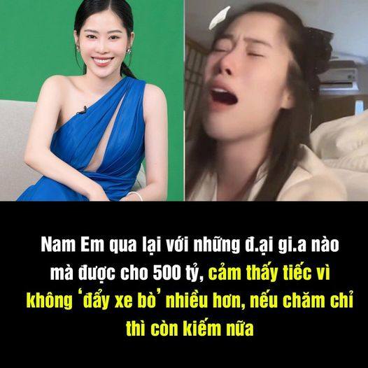 Nam Em qua lại với đại gia nào mà được cho 500 tỷ, còn tuyên bố mình danh giá lắm