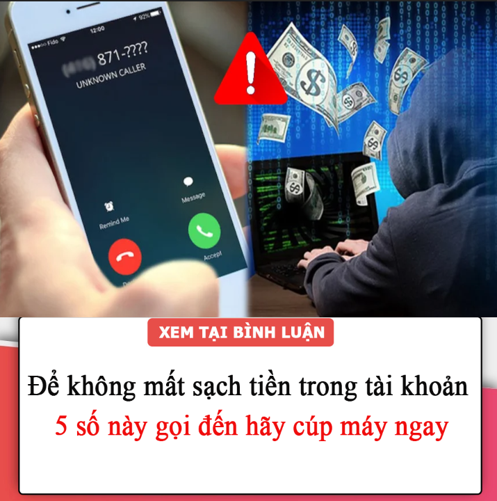 Để không mất sạch tiền trong tài khoản: 5 số này gọi đến hãy cúp máy ngay