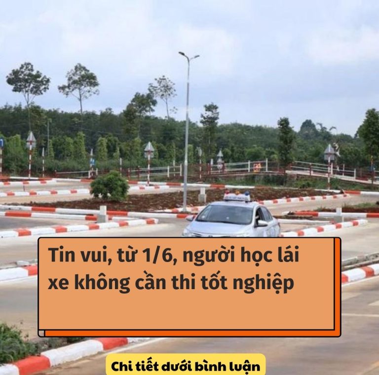 Tin vui, từ 1/6, người học lái xe không cần thi tốt nghiệp