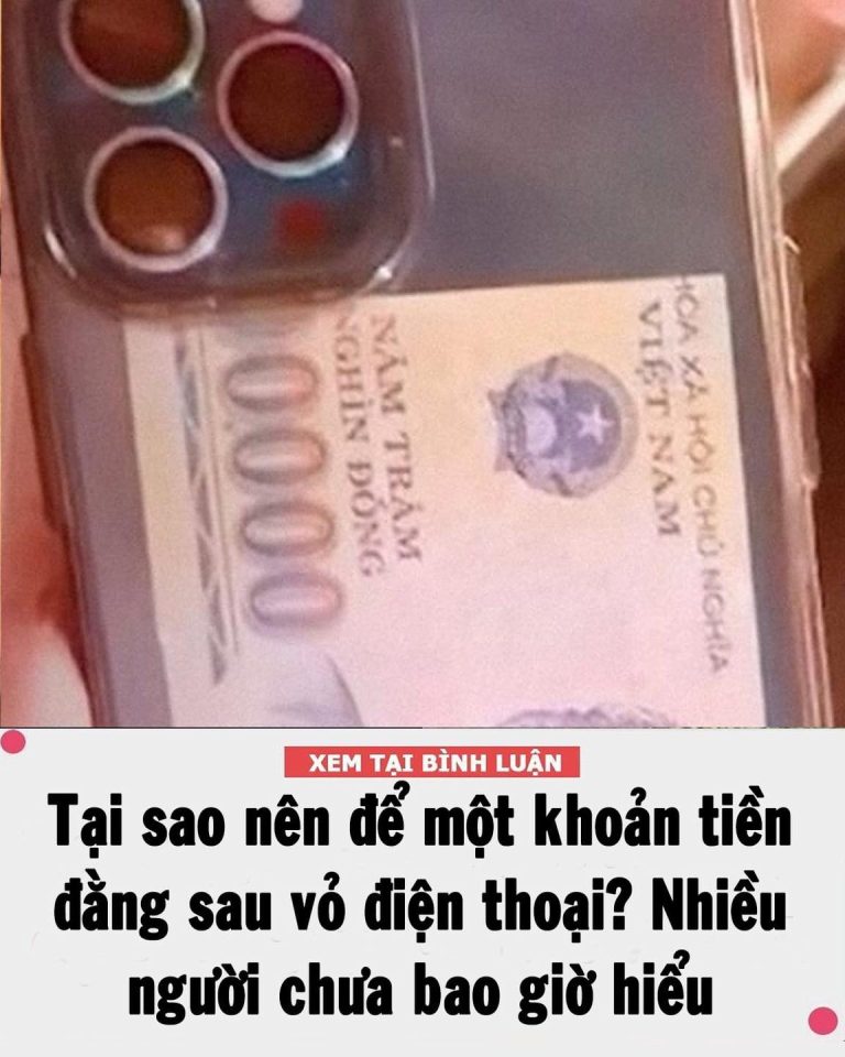 Tại sao nên để một khoản tiền đằng sau vỏ điện thoại? Nhiều người chưa bao giờ hiểu