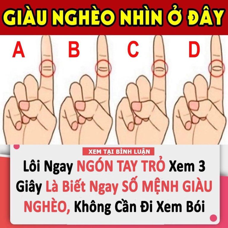 Chỉ 1 giây nhìn ngón trỏ: Biết tương lai thành công, giàu có hay nghèo khó muôn đời