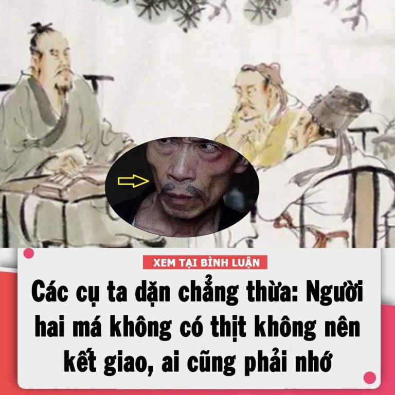 Các cụ ta dặn chẳng thừa: Người hai má không có thịt không nên kết giao, ai cũng phải nhớ