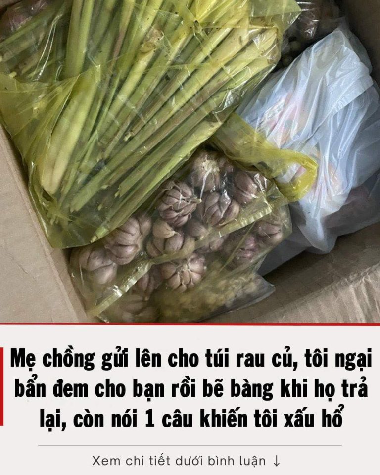 Mẹ chồng gửi lên cho túi rau củ, tôi ngại bẩn đem cho bạn rồi bẽ bàng khi họ trả lại