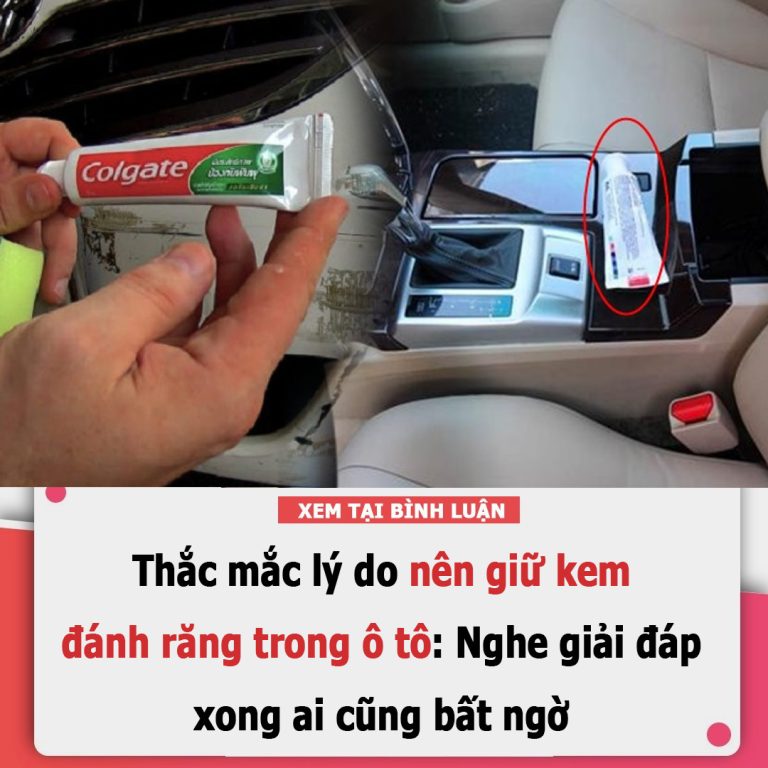 Thắc mắc lý do nên giữ kem đánh răng trong ô tô: Nghe giải đáp xong ai cũng bất ngờ