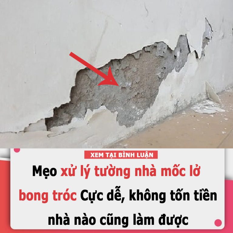 Mẹo xử lý tường nhà mốc lở, bong tróc: Cực dễ, không tốn tiền, nhà nào cũng làm được