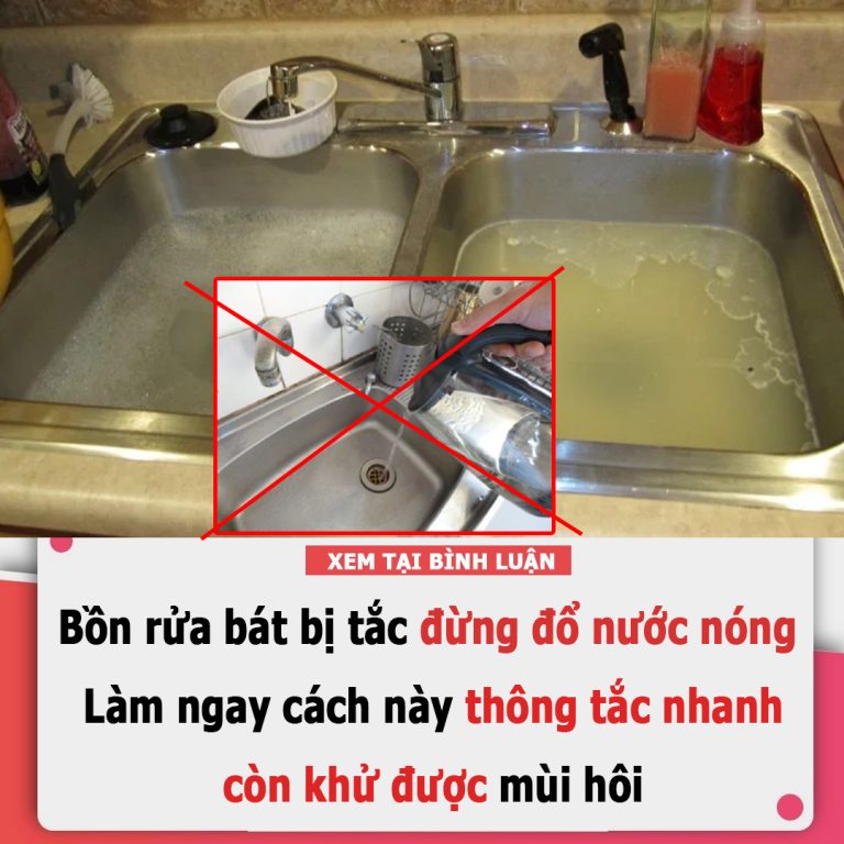 Bồn rửa bát bị tắc đừng đổ nước nóng: Làm ngay cách này thông tắc nhanh còn khử được mùi hôi