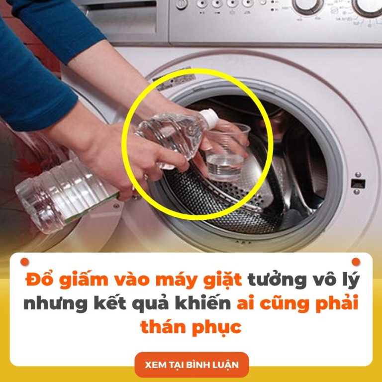 Đổ giấm vào máy giặt tưởng vô lý nhưng kết quả khiến ai cũng phải thán phục