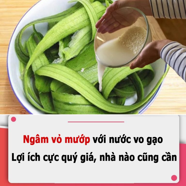 Ngâm vỏ mướp với nước vo gạo: Lợi ích cực quý giá, nhà nào cũng cần