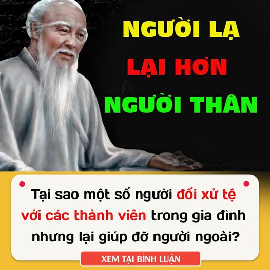 Tại sao một số người đối xử tệ với các thành viên trong gia đình nhưng lại giúp đỡ người ngoài?