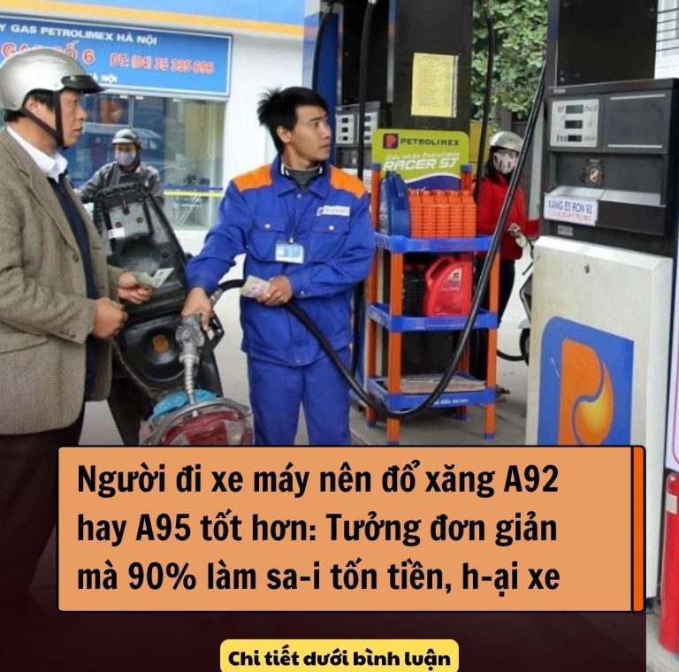 Người đi xe máy nên đổ xăng A92 hay A95 tốt hơn: Tưởng đơn giản mà 90% làm sa-i tốn tiền, h-ại xe