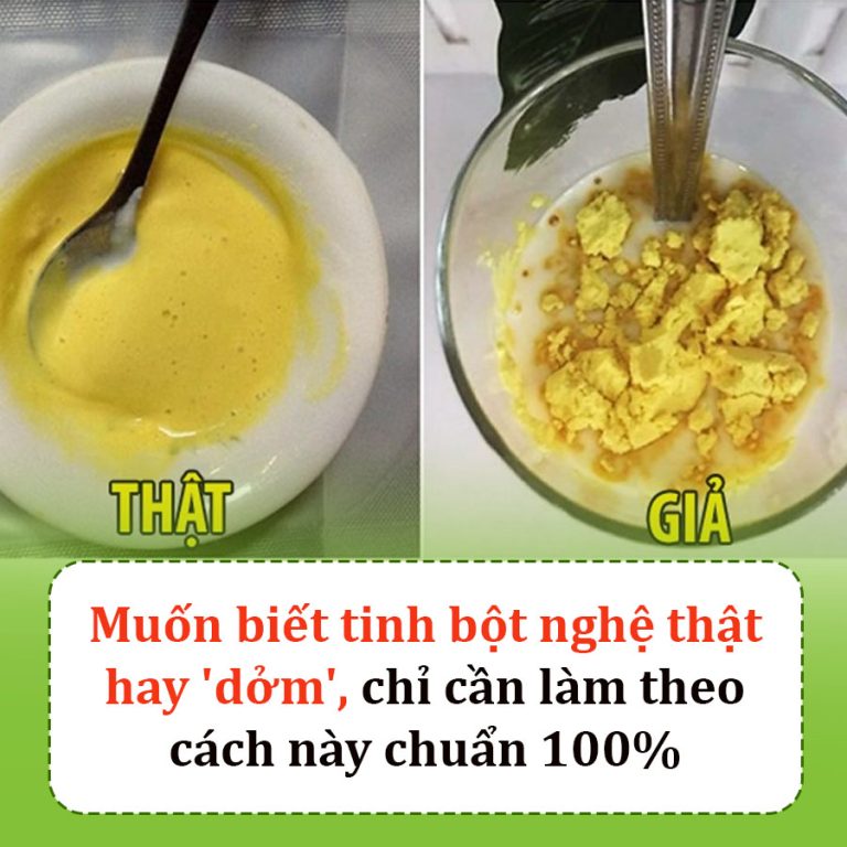 Muốn biết tinh bột nghệ thật hay ‘dởm’, chỉ cần làm theo cách này chuẩn 100%