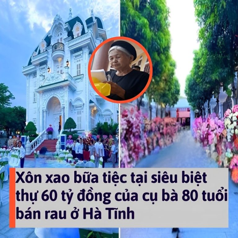 Xôn xao bữa tiệc tại biệt thự của cụ bà 80 tuổi ở Hà Tĩnh