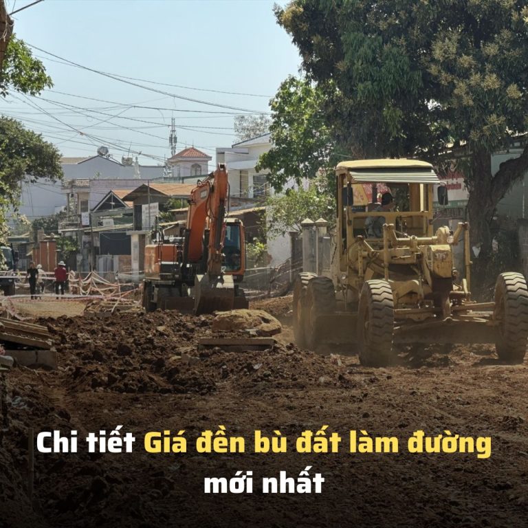 Chi tiết Giá đền bù đất làm đường mới nhất