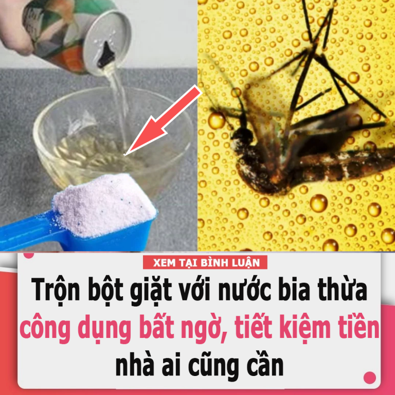 Trộn bột giặt với nước bia thừa, công dụng bất ngờ, tiết kiệm tiền và nhà ai cũng cần