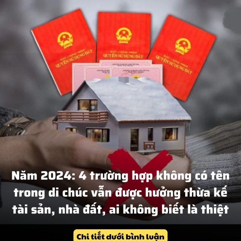 Năm 2024: 4 trường hợp không có tên trong di chúc vẫn được hưởng thừa kế tài sản, nhà đất, ai không biết là thiệt