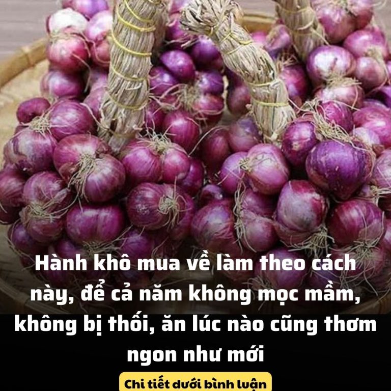 Hành khô mua về làm theo cách này, để cả năm không mọc mầm, không bị thối, ăn lúc nào cũng thơm ngon như mới