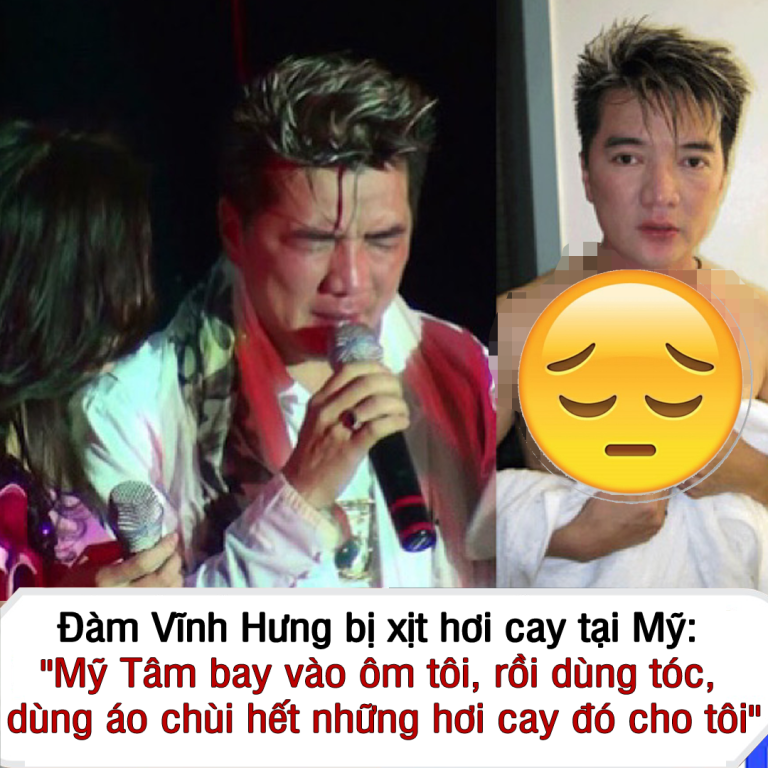 Đàm Vĩnh Hưng: “Mỹ Tâm bay vào ôm tôi, rồi dùng tóc, dùng áo chùi hết những hơi cay đó cho tôi”