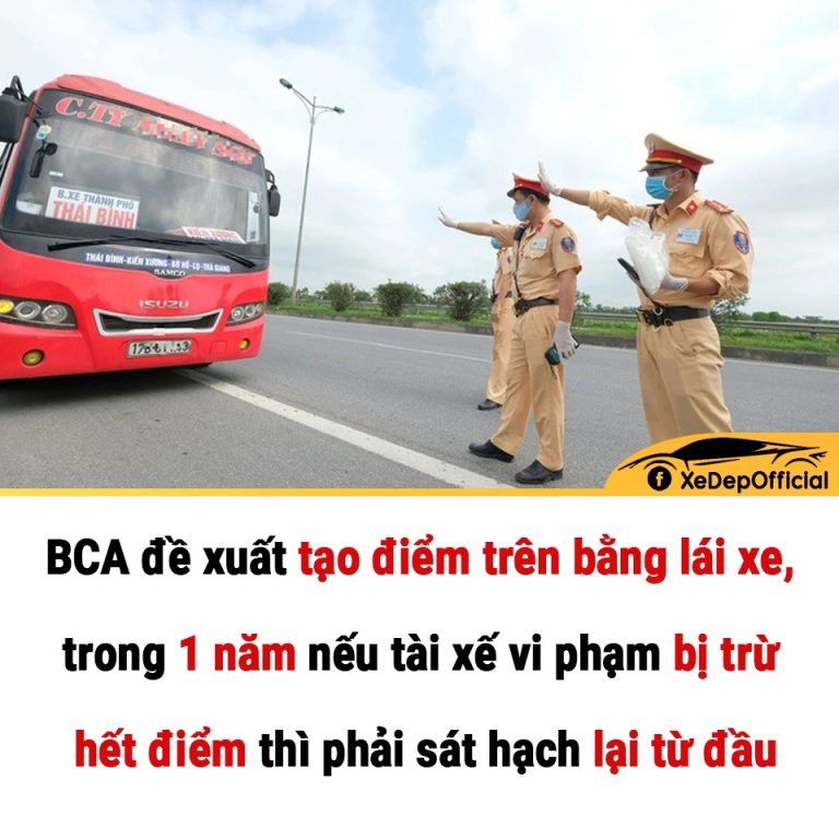 BCA đề xuất tạo điểm trên bằng lái xe, trong 1 năm nếu tài xế vi phạm bị trừ hết điểm thì phải sát hạch lại từ đầu