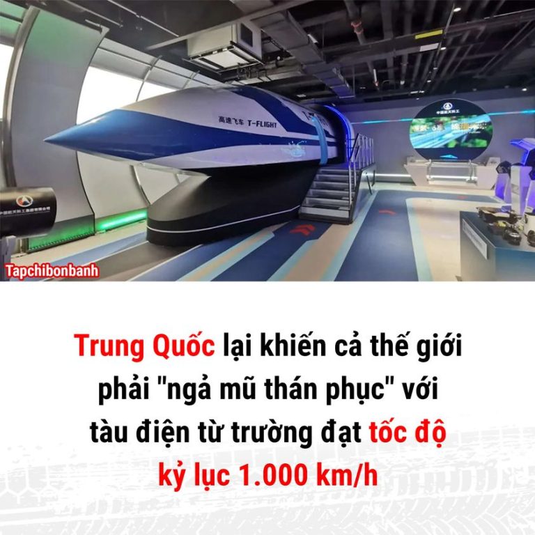 Trung Quốc lại khiến thế giới phải “ngả mũ thán phục” với tàu điện từ trường đạt tốc độ kỷ lục 1.000 km/h