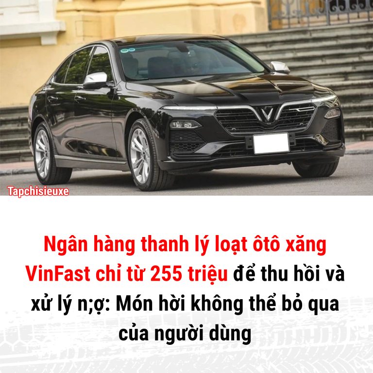 Ngân hàng thanh lý loạt ôtô xăng VinFast chỉ từ 255 triệu để thu hồi và xử lý nợ: Món hời không thể bỏ qua của người dùng