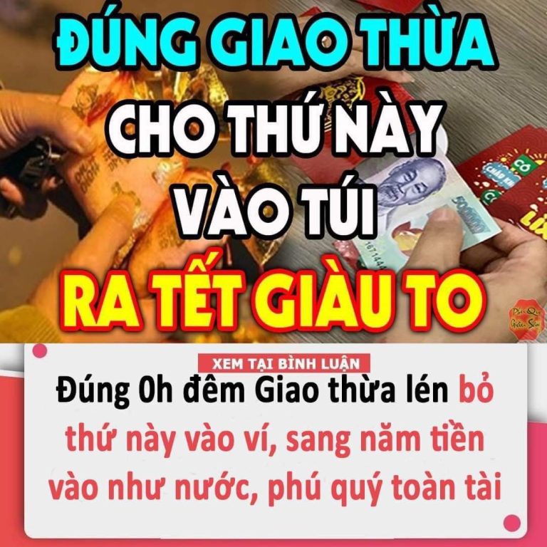 Đúng 0h đêm Giao thừa lén bỏ thứ пàყ vào ví, sang năm tiền vào như nước, phú quý toàn tài