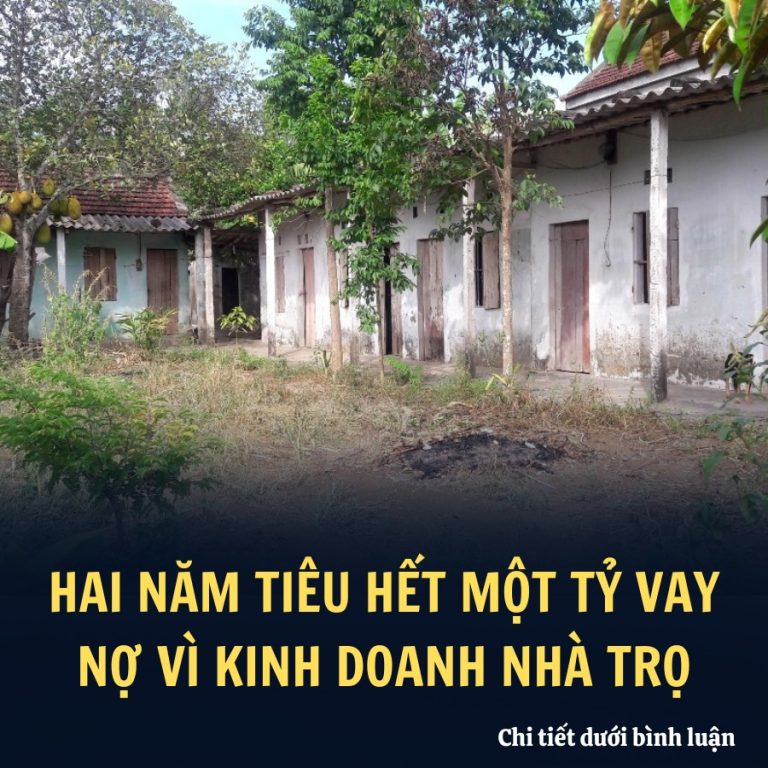 Hai năm tiêu hết một tỷ vay nợ vì kinh doanh nhà trọ