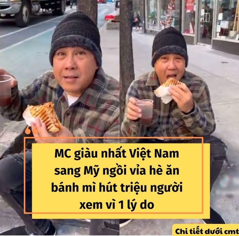 MC giàu nhất Việt Nam sang Mỹ ngồi vỉa hè ăn bánh mì