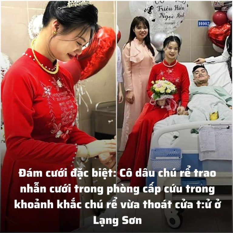 Đám cưới đặc biệt: Cô dâu chú rể trao nhẫn cưới trong phòng cấp cứu trong khoảnh khắc chú rể vừa thoát cửa t:ử ở Lạng Sơn