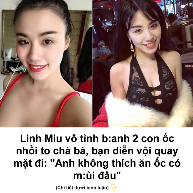 Linh Miu vô tình b:anh 2 con ốc nhồi to chà bá, bạn diễn vội quay mặt đi: “Anh không thích ăn ốc có m:ùi đâu”