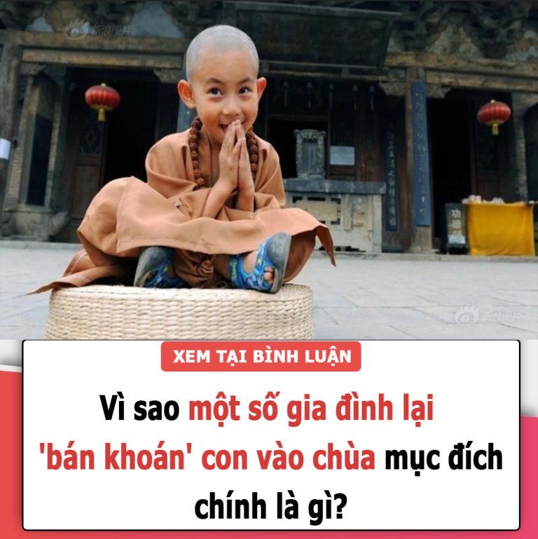 Vì sao một số gia đình lại ‘bán khoán’ con vào chùa, mục đích chính là gì?