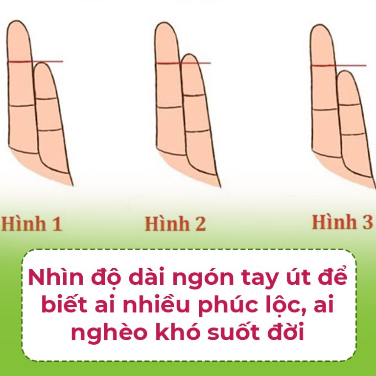 Thầy tử vi nói: Nhìn độ dài ngón út biết ngay cuộc đời của bạn, chính xác hơn nhìn mặt