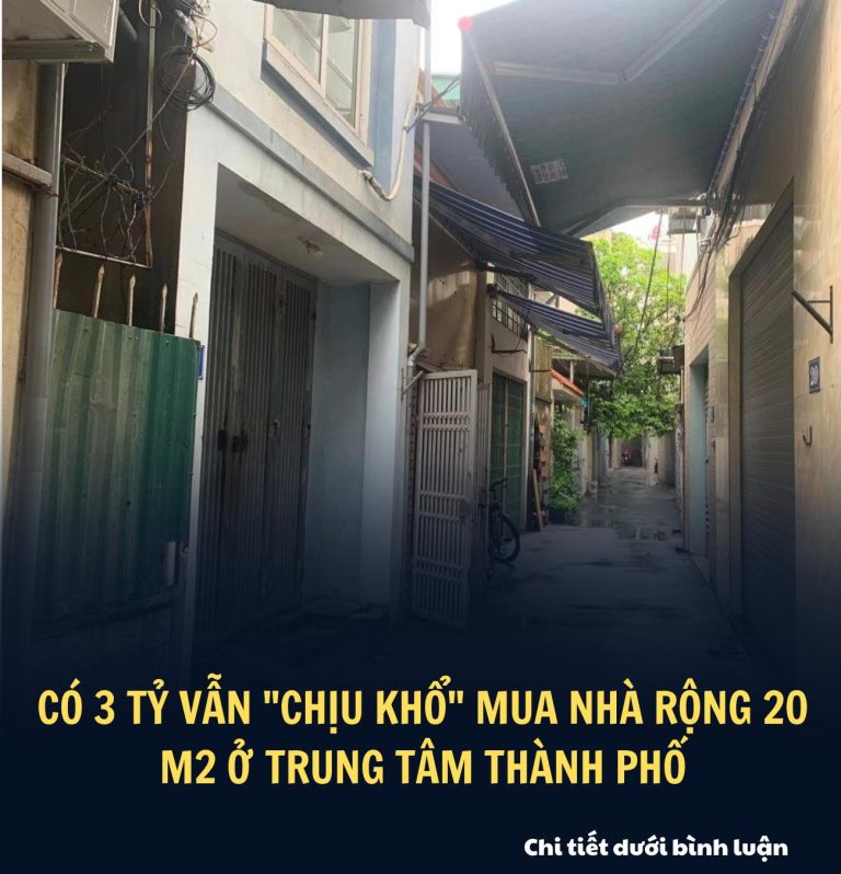 Có 3 tỷ vẫn “chịu khổ” mua nhà rộng 20 m2 ở trung tâm thành phố