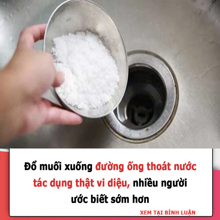 Đổ muối xuống đường ống thoát nước, tác dụng thật vi diệu, nhiều người ước biết sớm hơn