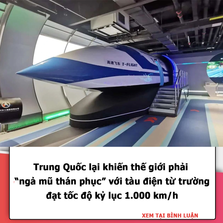 Trung Quốc lại khiến thế giới phải “ngả mũ thán phục” với tàu điện từ trường đạt tốc độ kỷ lục 1.000 km/h