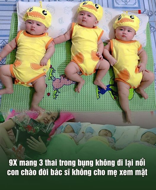 9X mang 3 thai trong bụng không đi lại nổi, con chào đời bác sĩ không cho mẹ xem mặt