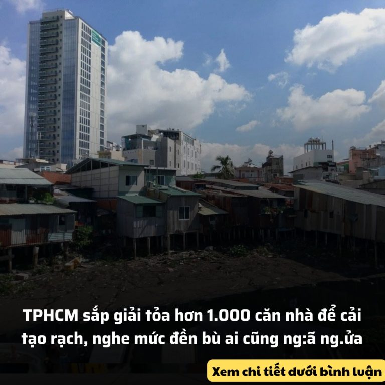 TPHCM sắp giải tỏa hơn 1.000 căn nhà để cải tạo rạch, nghe mức đền bù ai cũng ng:ã ng.ửa