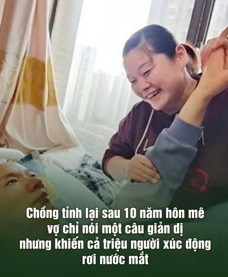 Chồng tỉnh lại sau 10 năm hôn mê, vợ chỉ nói mộɫ câu giản dị nhưng khiến cả triệu người xúc động, rơi nước mắt