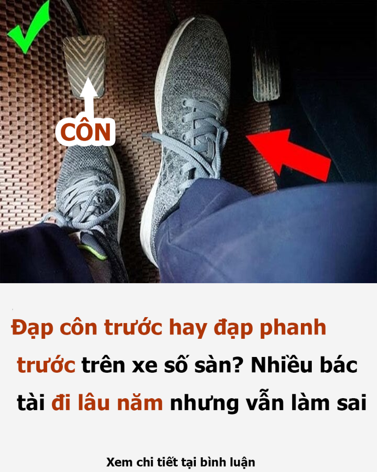 Đạp côn trước hay đạp phanh trước trên xe số sàn? Nhiều bác tai đi lâu năm nhưng vẫn làm sai