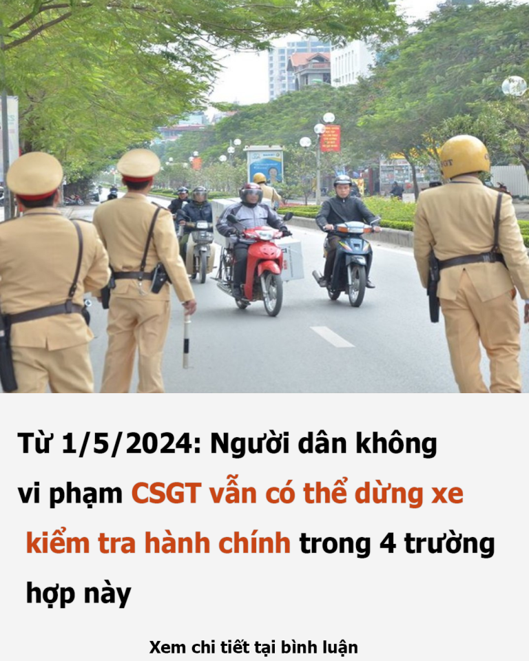 Từ 1/5: Người dân không vi phạm, CSGT có quyền dừng xe kiểm tra trong 3 tình huống: Chống lại phạt 8 triệu đồng