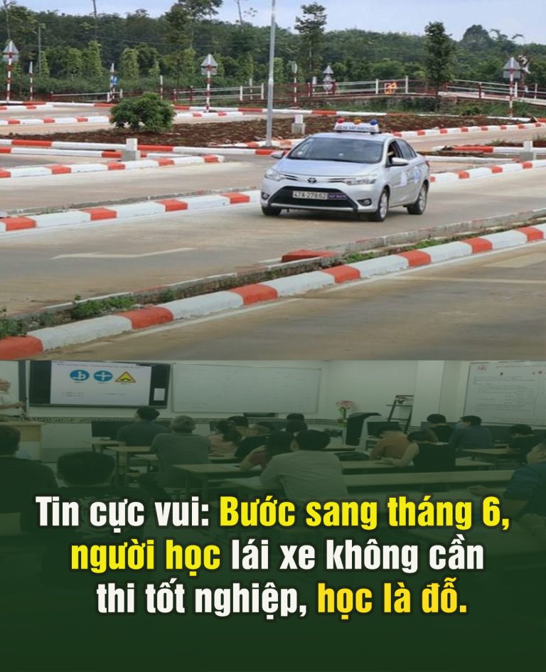 Tin cực vui: Bước sang tháng 6, người học lái xe không cần thi tốt nghiệp, học là đỗ.