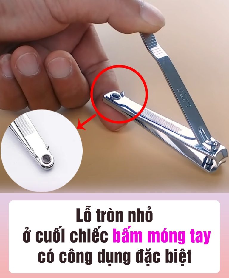 Lỗ tròn nhỏ ở cuối bấm móng tay có công dụng đặc biệt, dùng bao năm nhưng nhiều người chưa biết