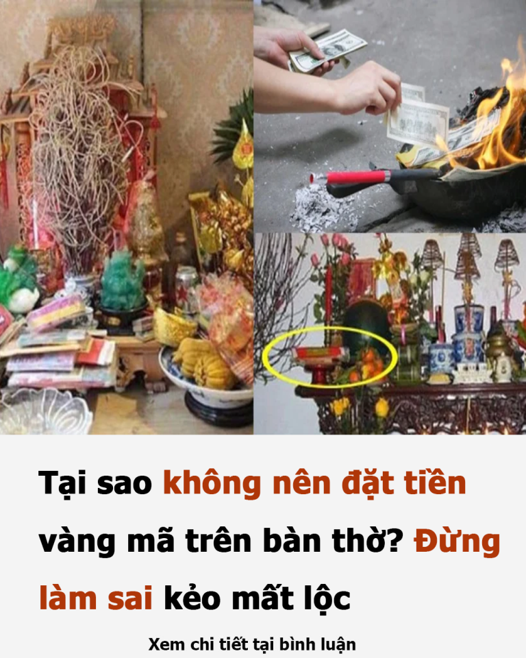 Đặt tiền giấy vàng mã lên ban thờ cẩn thận kẻo mất lộc, nhớ làm điều này tránh phạm kỵ