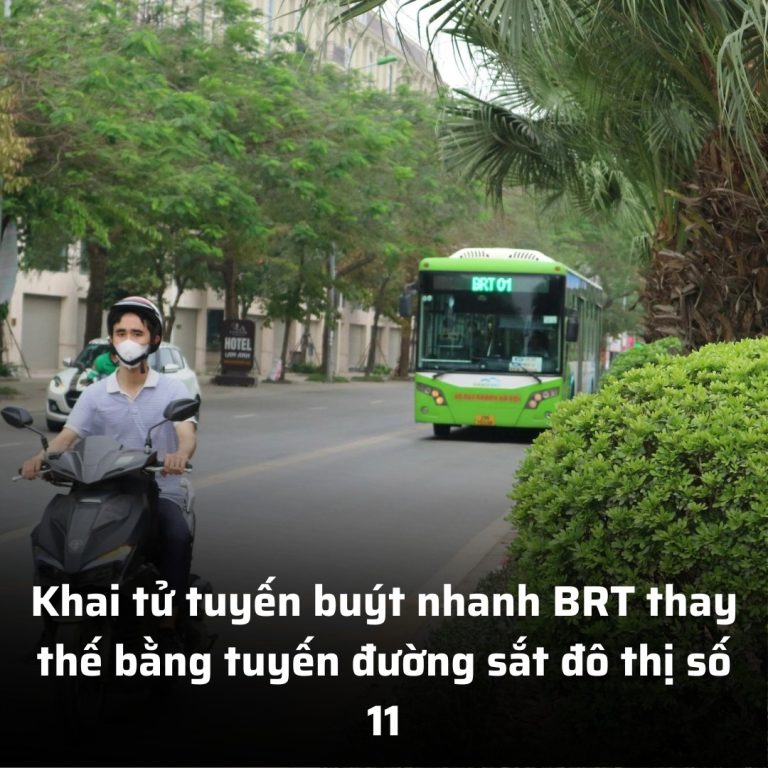 Khai tử tuyến buýt nhanh BRT thay thế bằng tuyến đường sắt đô thị số 11