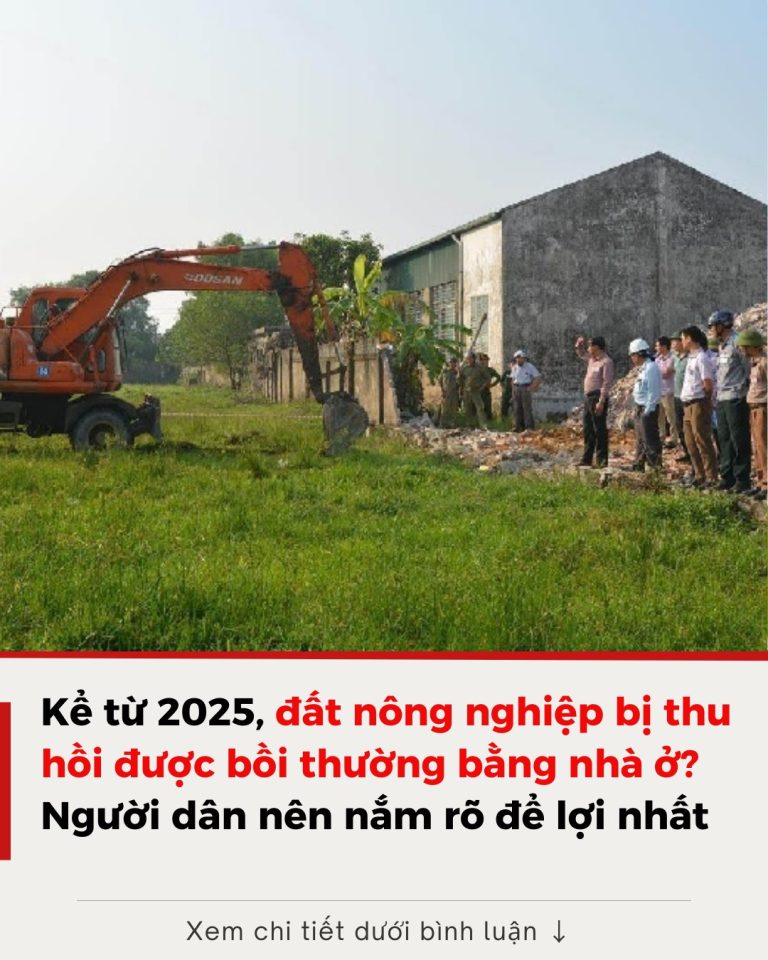 Năm 2025: Đất nông nghiệp bị thu hồi, người dân được bồi thường bằng nhà ở?