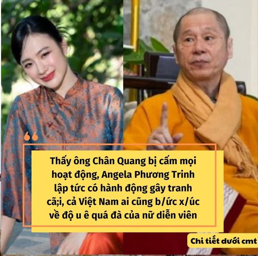 Phản ứng của Angela Phương Trinh giữa lúc Thượng tọa Thích Chân Quang bị kỷ luật